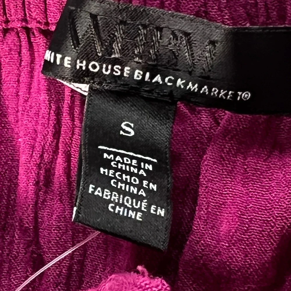White‎ House Black Market Halter Coverup Dress Midnight Orchid Magenta Small NEW